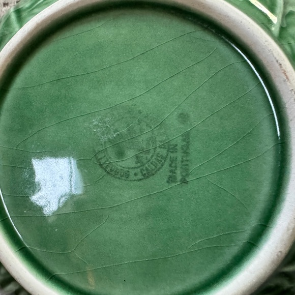 Vintage Bordallo Pinheiro Set of 2 Cabbage Bowls - Picture 9 of 10